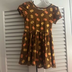 🌸2 for $30🌸 Dot Dot Smile Brown Pumpkin Kids Dress NWOT